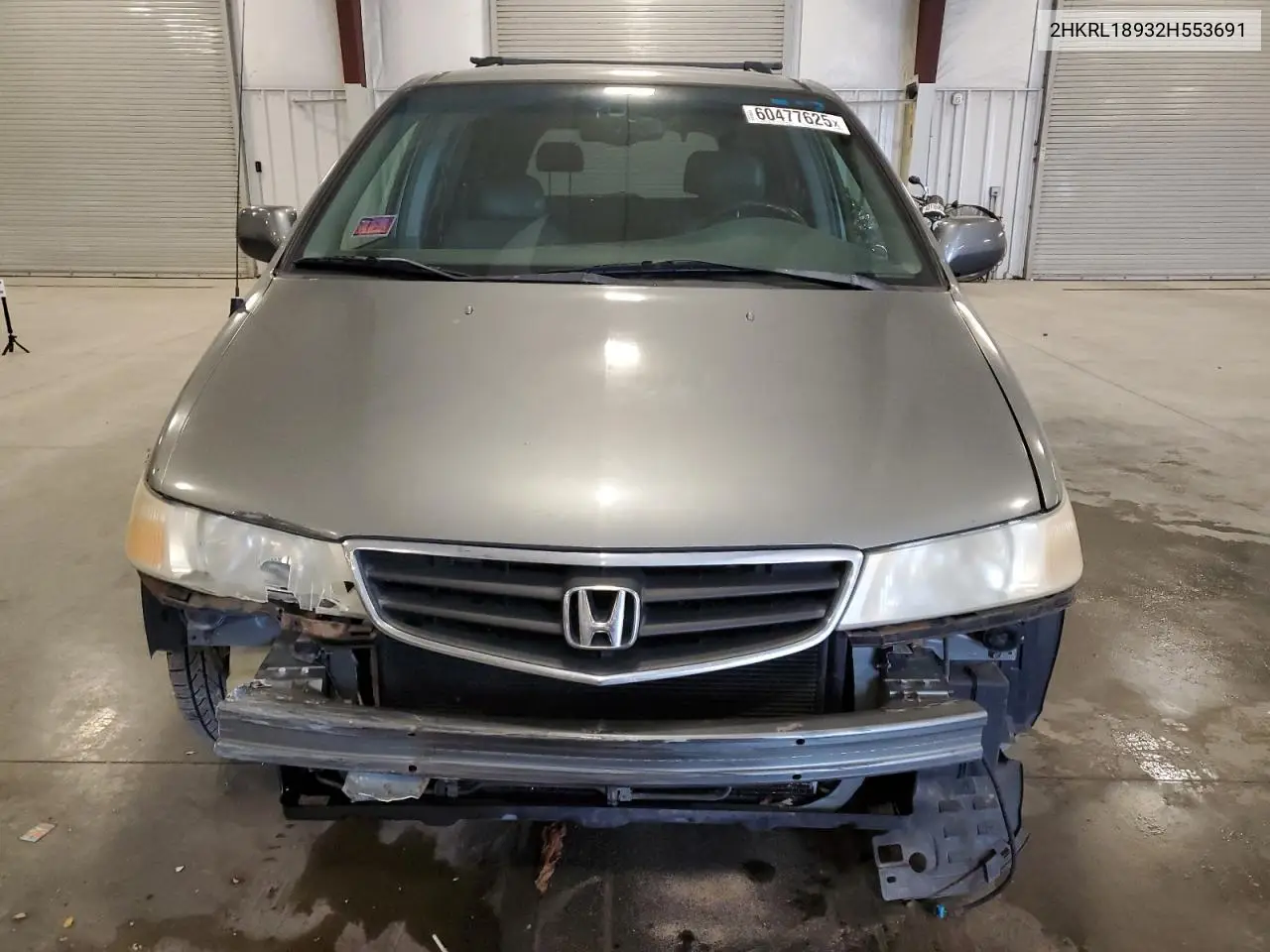 2002 Honda Odyssey Exl VIN: 2HKRL18932H553691 Lot: 60477625