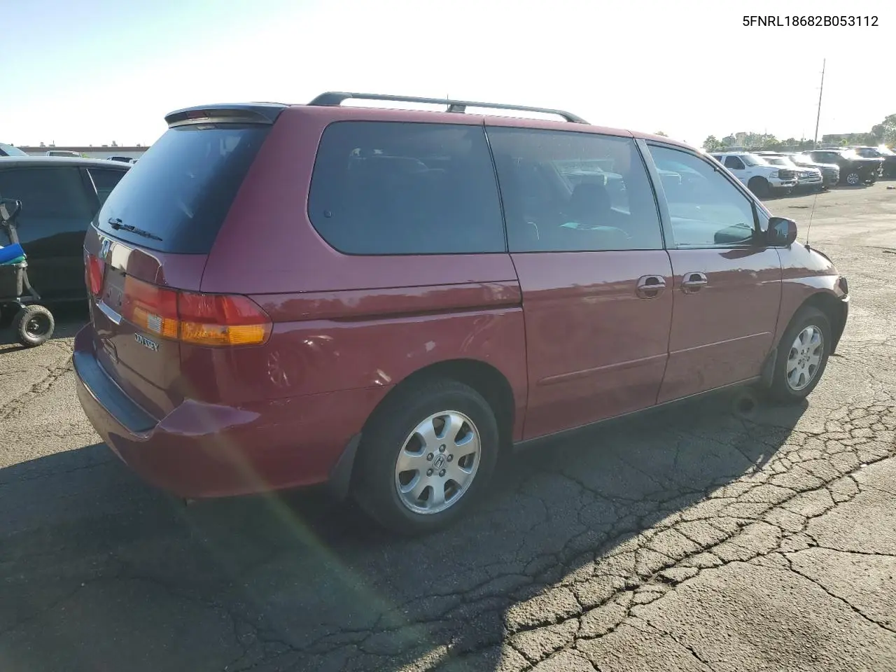 2002 Honda Odyssey Ex VIN: 5FNRL18682B053112 Lot: 60917475