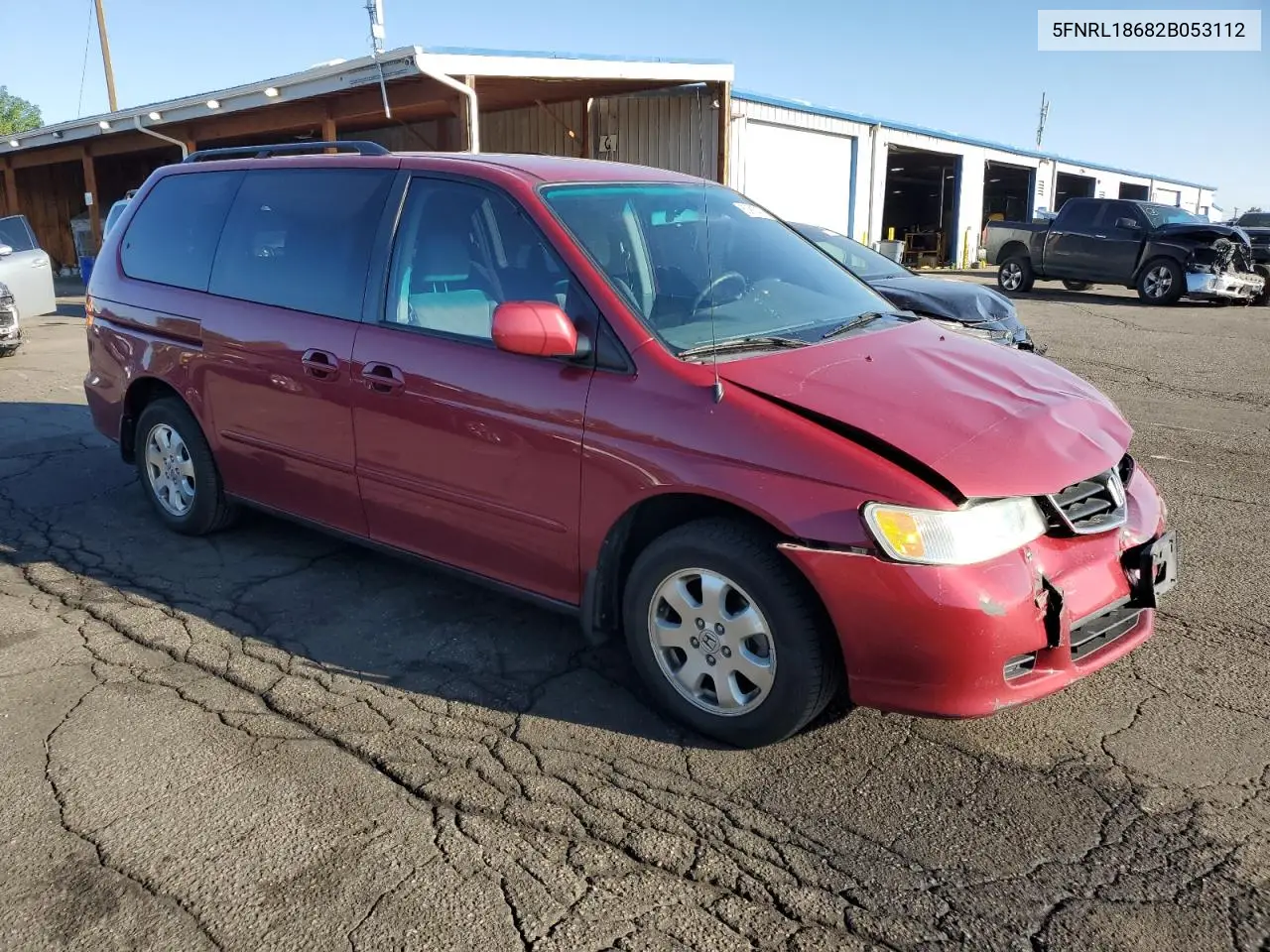 2002 Honda Odyssey Ex VIN: 5FNRL18682B053112 Lot: 60917475