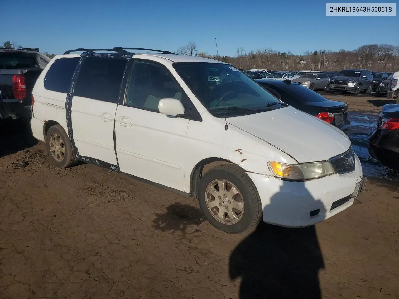 2003 Honda Odyssey Ex VIN: 2HKRL18643H500618 Lot: 46362495