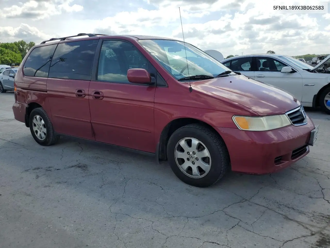 2003 Honda Odyssey Exl VIN: 5FNRL189X3B062583 Lot: 55416295