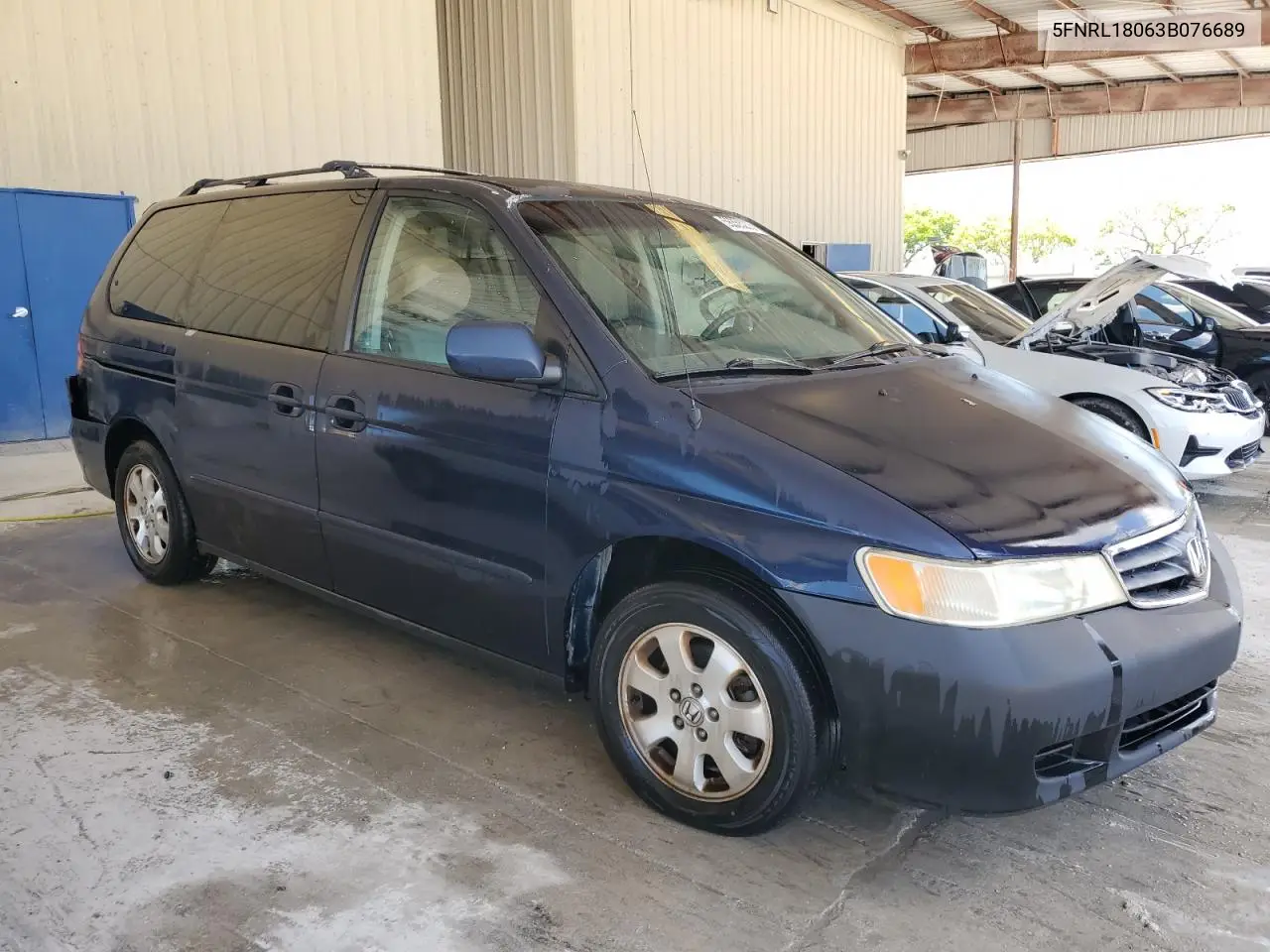 2003 Honda Odyssey Exl VIN: 5FNRL18063B076689 Lot: 56358275