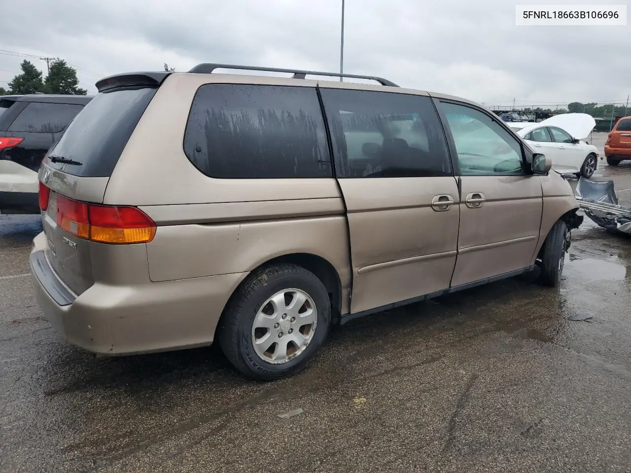 2003 Honda Odyssey Ex VIN: 5FNRL18663B106696 Lot: 62999975