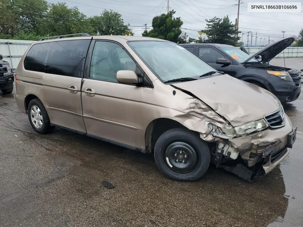 2003 Honda Odyssey Ex VIN: 5FNRL18663B106696 Lot: 62999975