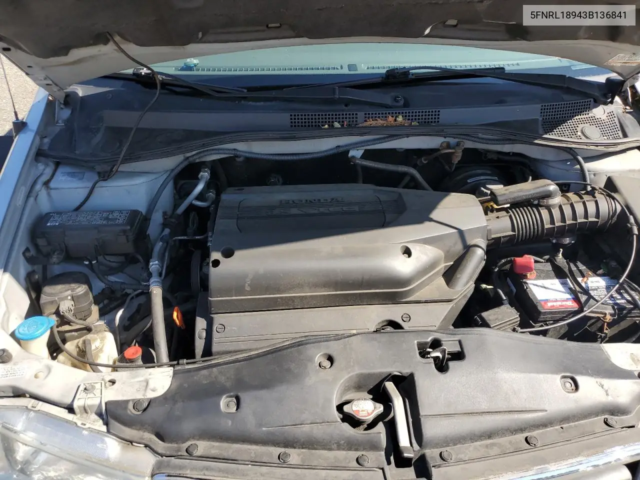 2003 Honda Odyssey Exl VIN: 5FNRL18943B136841 Lot: 63111185