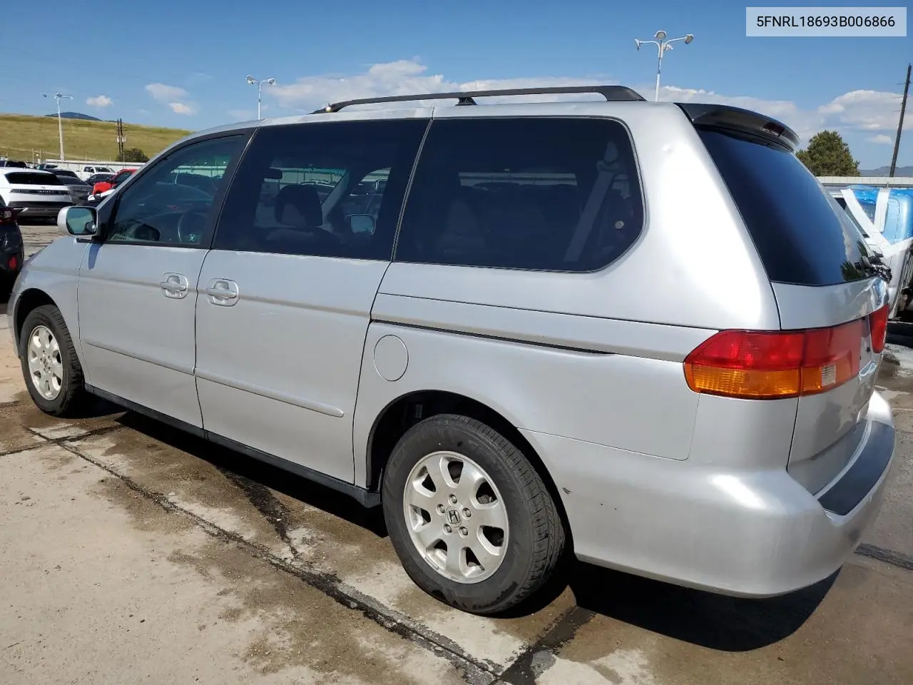 2003 Honda Odyssey Ex VIN: 5FNRL18693B006866 Lot: 63221555