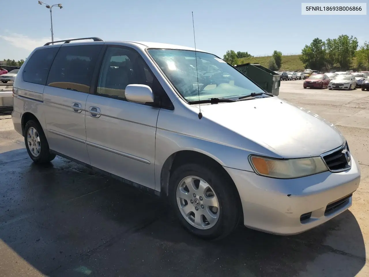2003 Honda Odyssey Ex VIN: 5FNRL18693B006866 Lot: 63221555