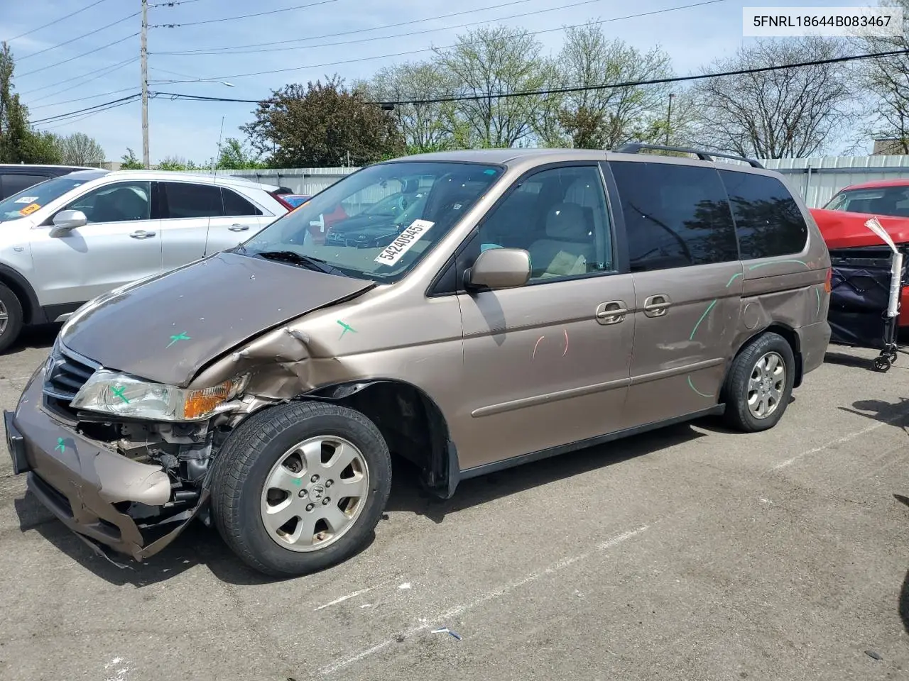 2004 Honda Odyssey Ex VIN: 5FNRL18644B083467 Lot: 54240945