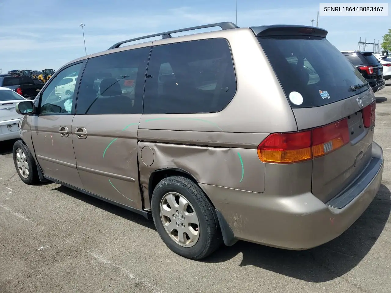 2004 Honda Odyssey Ex VIN: 5FNRL18644B083467 Lot: 54240945