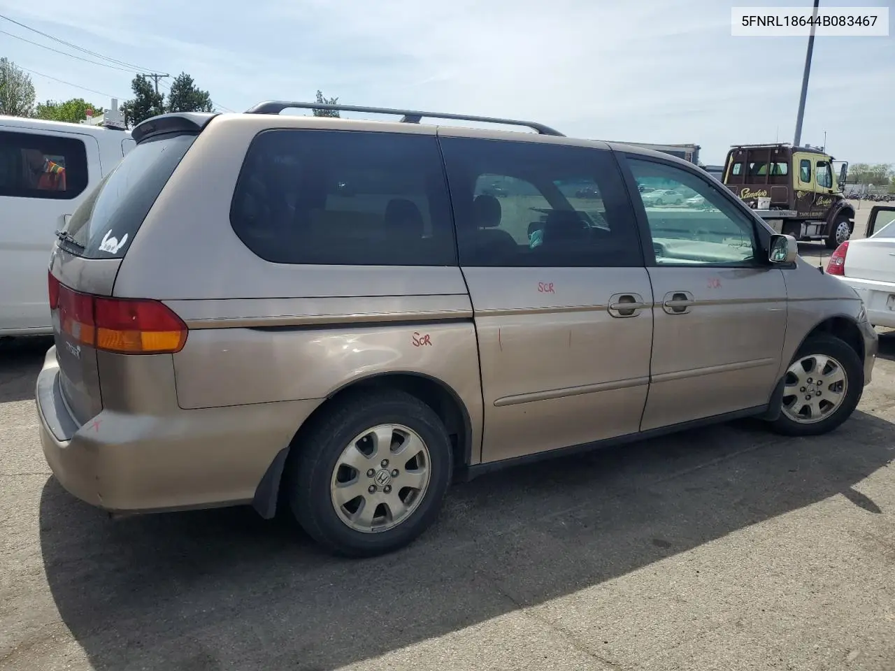 2004 Honda Odyssey Ex VIN: 5FNRL18644B083467 Lot: 54240945