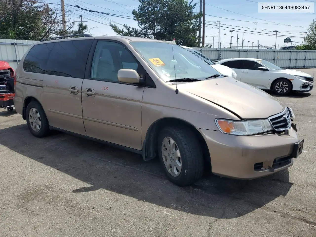 2004 Honda Odyssey Ex VIN: 5FNRL18644B083467 Lot: 54240945