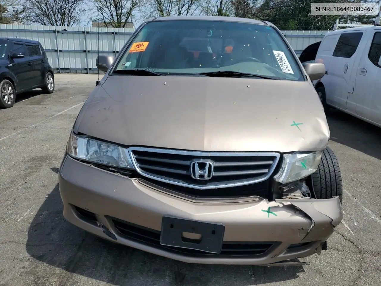 2004 Honda Odyssey Ex VIN: 5FNRL18644B083467 Lot: 54240945