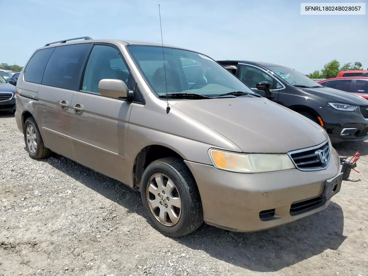 2004 Honda Odyssey Exl VIN: 5FNRL18024B028057 Lot: 56678325