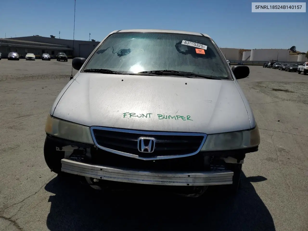 2004 Honda Odyssey Lx VIN: 5FNRL18524B140157 Lot: 63065325