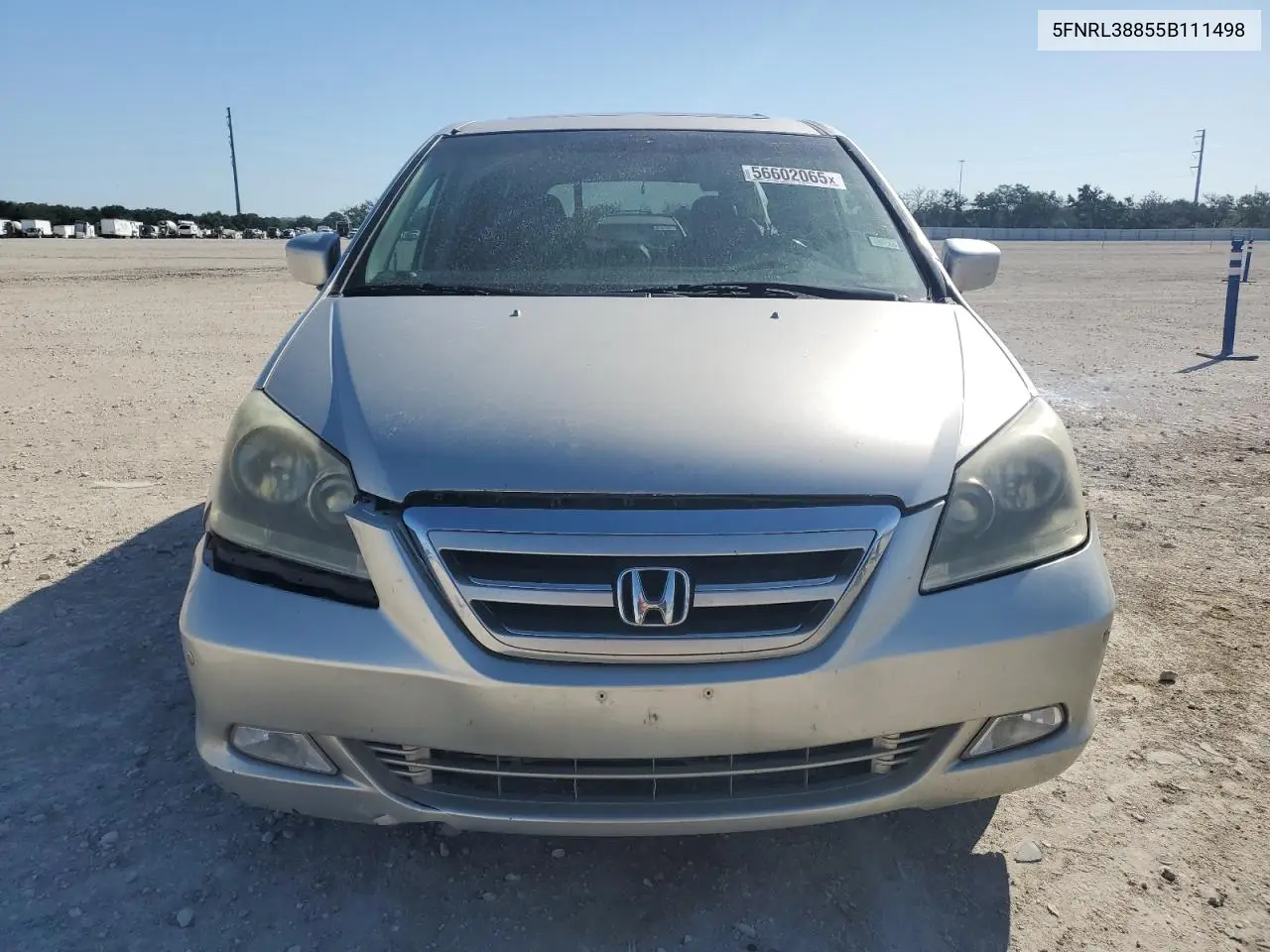 2005 Honda Odyssey Touring VIN: 5FNRL38855B111498 Lot: 56602065