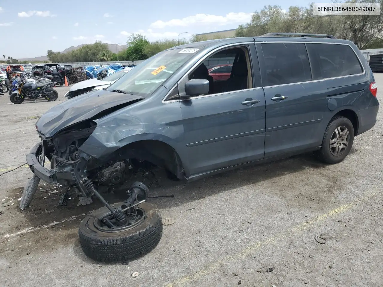 2005 Honda Odyssey Exl VIN: 5FNRL38645B049087 Lot: 56891275