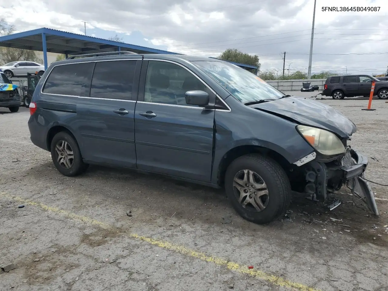 2005 Honda Odyssey Exl VIN: 5FNRL38645B049087 Lot: 56891275