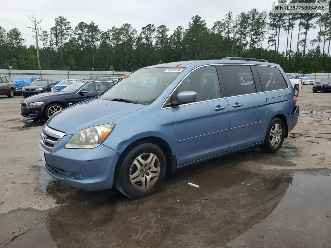 2005 Honda Odyssey Exl VIN: 5FNRL38775B054938 Lot: 58323335