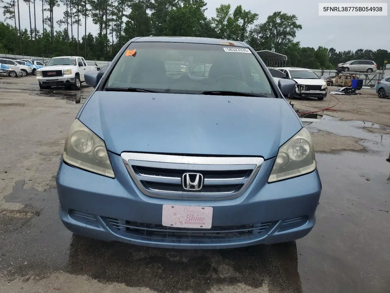 2005 Honda Odyssey Exl VIN: 5FNRL38775B054938 Lot: 58323335