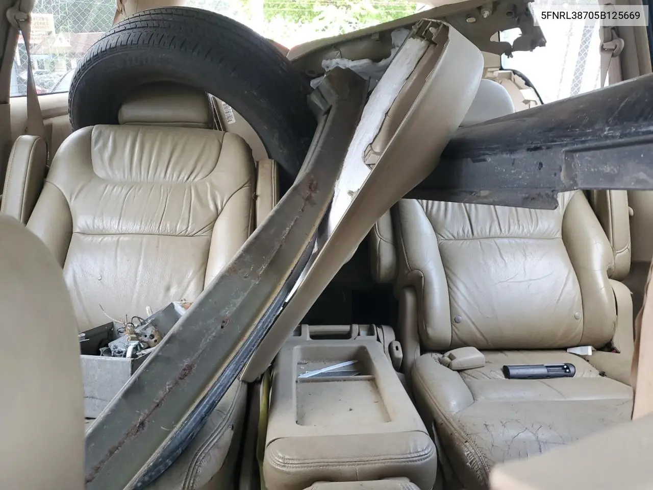 2005 Honda Odyssey Exl VIN: 5FNRL38705B125669 Lot: 62695515