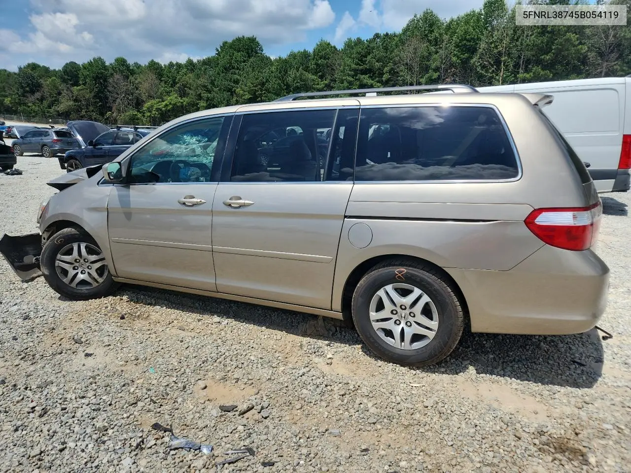 2005 Honda Odyssey Exl VIN: 5FNRL38745B054119 Lot: 62895305
