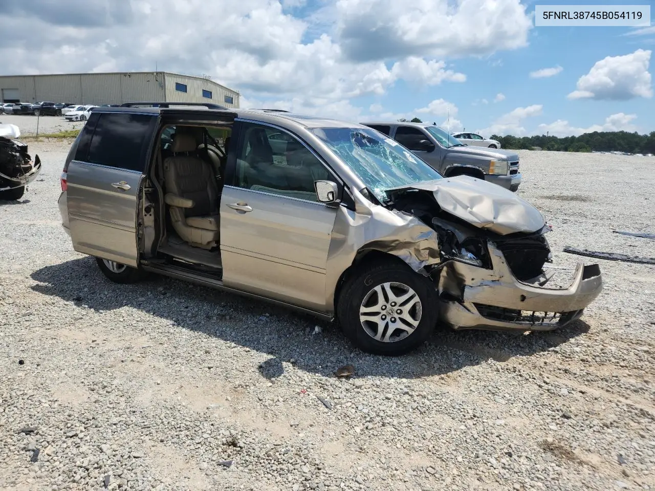 2005 Honda Odyssey Exl VIN: 5FNRL38745B054119 Lot: 62895305