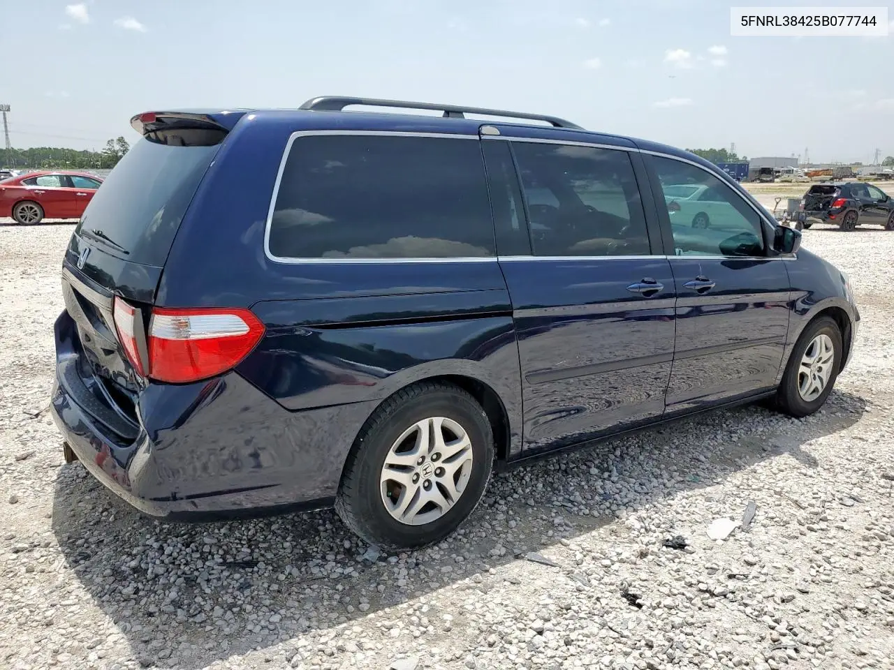 2005 Honda Odyssey Ex VIN: 5FNRL38425B077744 Lot: 63205545