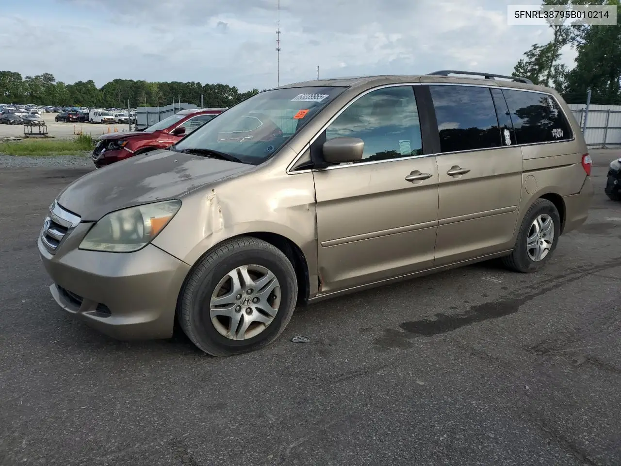 2005 Honda Odyssey Exl VIN: 5FNRL38795B010214 Lot: 63239965