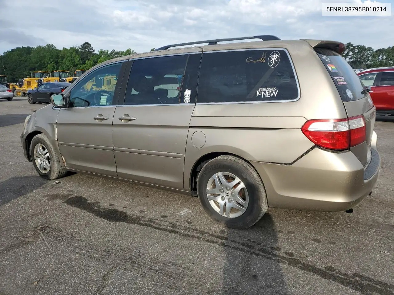 2005 Honda Odyssey Exl VIN: 5FNRL38795B010214 Lot: 63239965