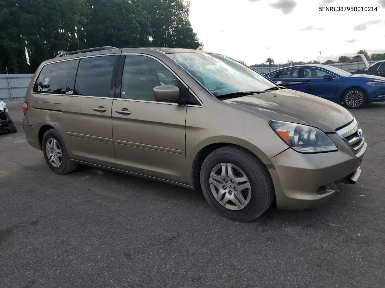 2005 Honda Odyssey Exl VIN: 5FNRL38795B010214 Lot: 63239965