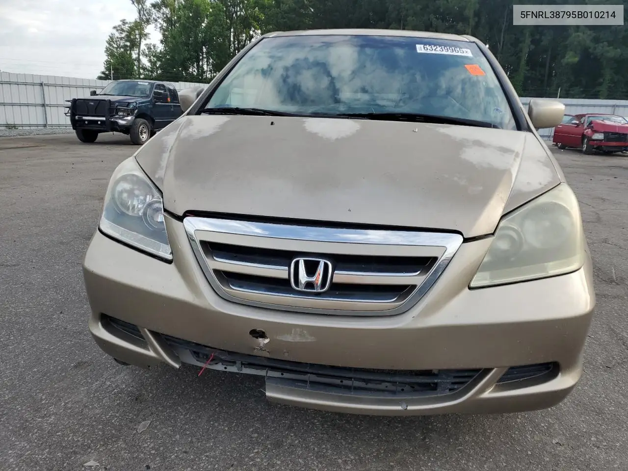 2005 Honda Odyssey Exl VIN: 5FNRL38795B010214 Lot: 63239965