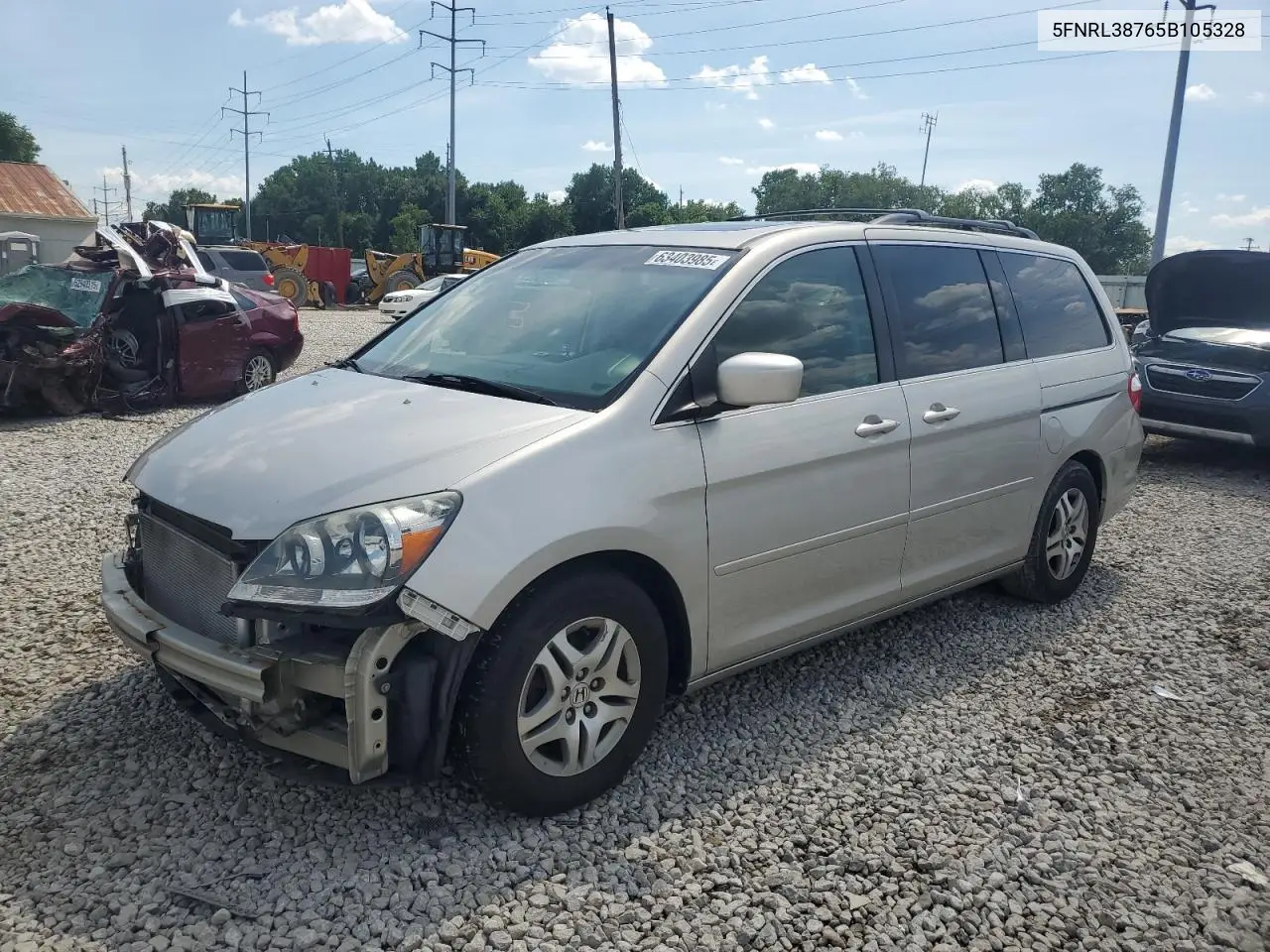 2005 Honda Odyssey Exl VIN: 5FNRL38765B105328 Lot: 63403985