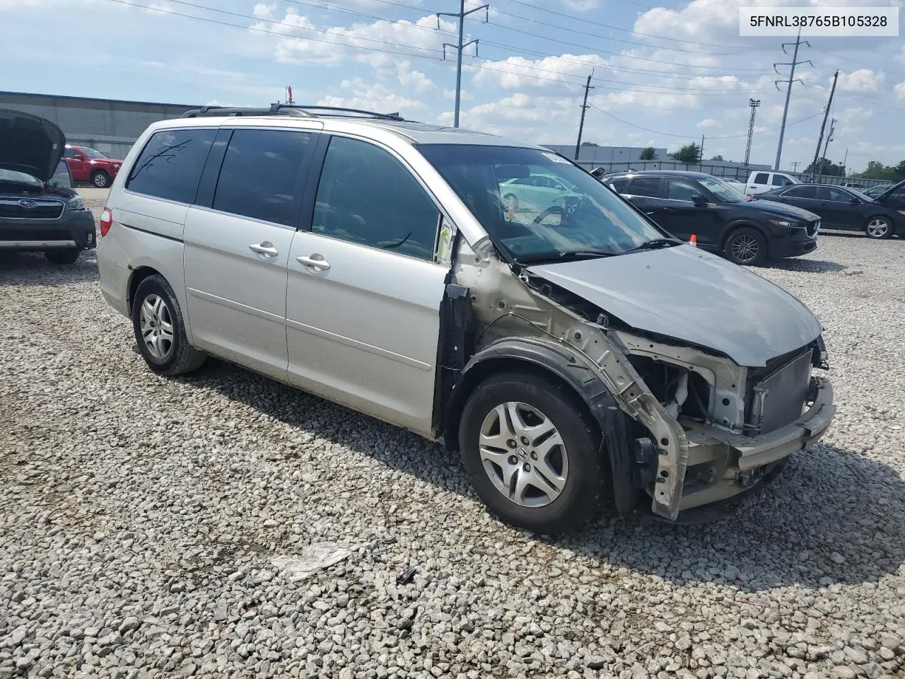 2005 Honda Odyssey Exl VIN: 5FNRL38765B105328 Lot: 63403985