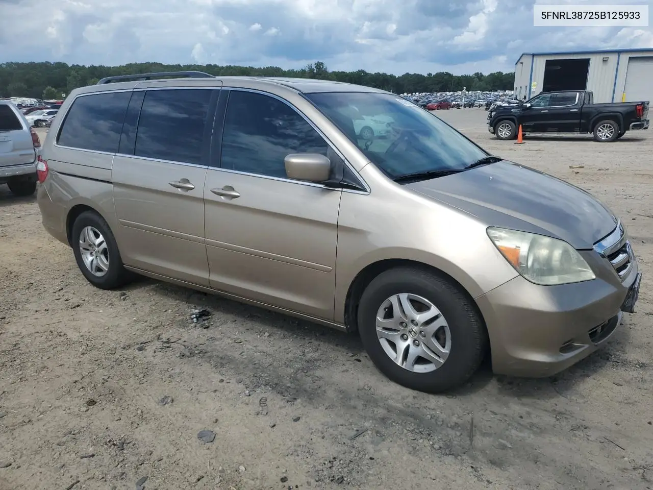 2005 Honda Odyssey Exl VIN: 5FNRL38725B125933 Lot: 63421075