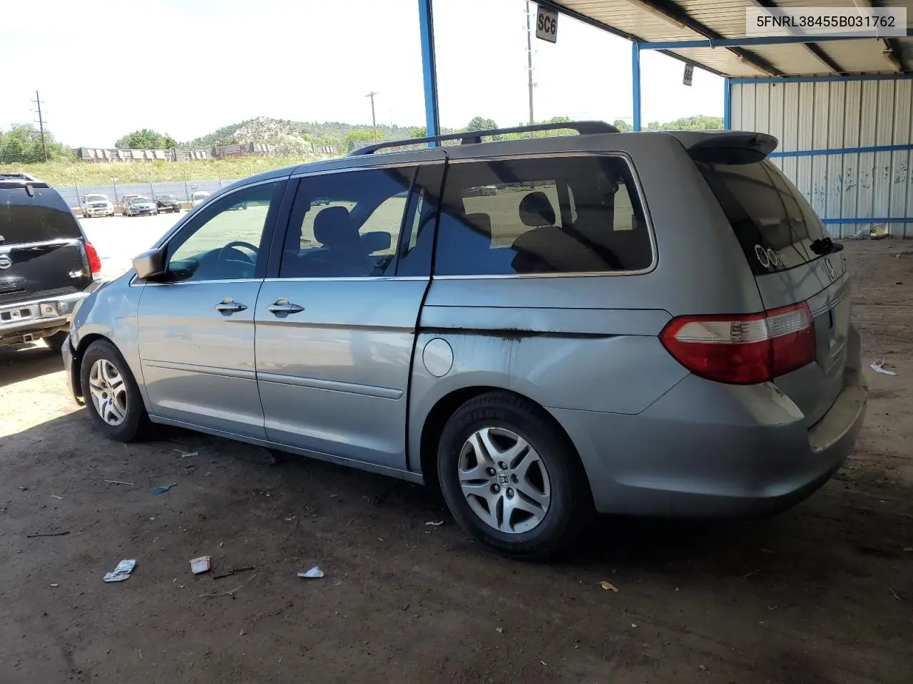 2005 Honda Odyssey Ex VIN: 5FNRL38455B031762 Lot: 63649645