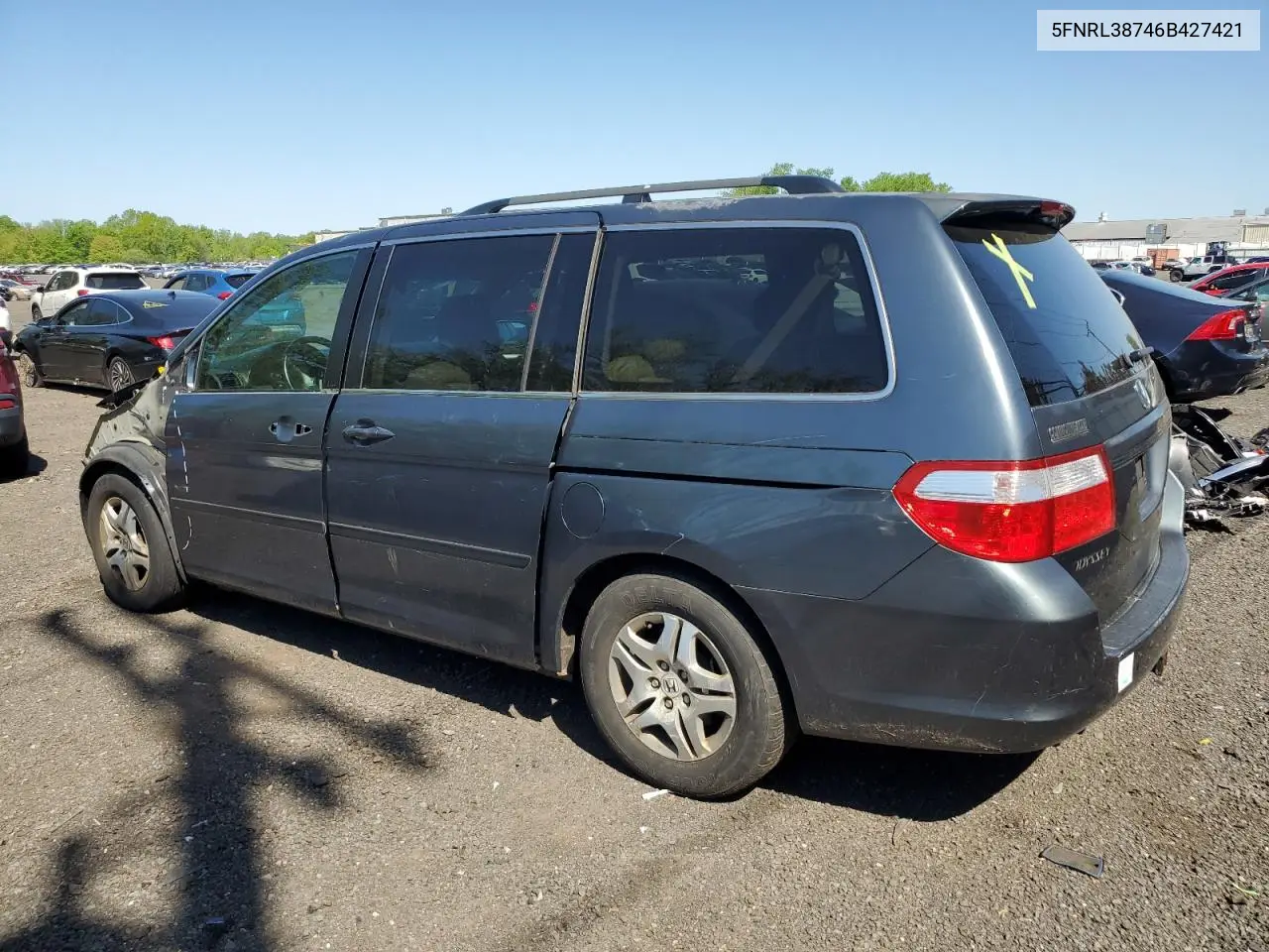 2006 Honda Odyssey Exl VIN: 5FNRL38746B427421 Lot: 53457445