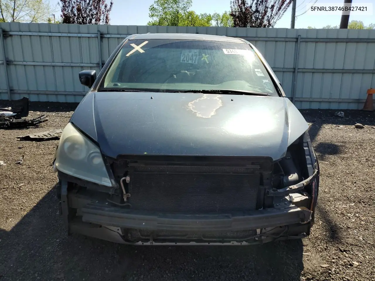 2006 Honda Odyssey Exl VIN: 5FNRL38746B427421 Lot: 53457445