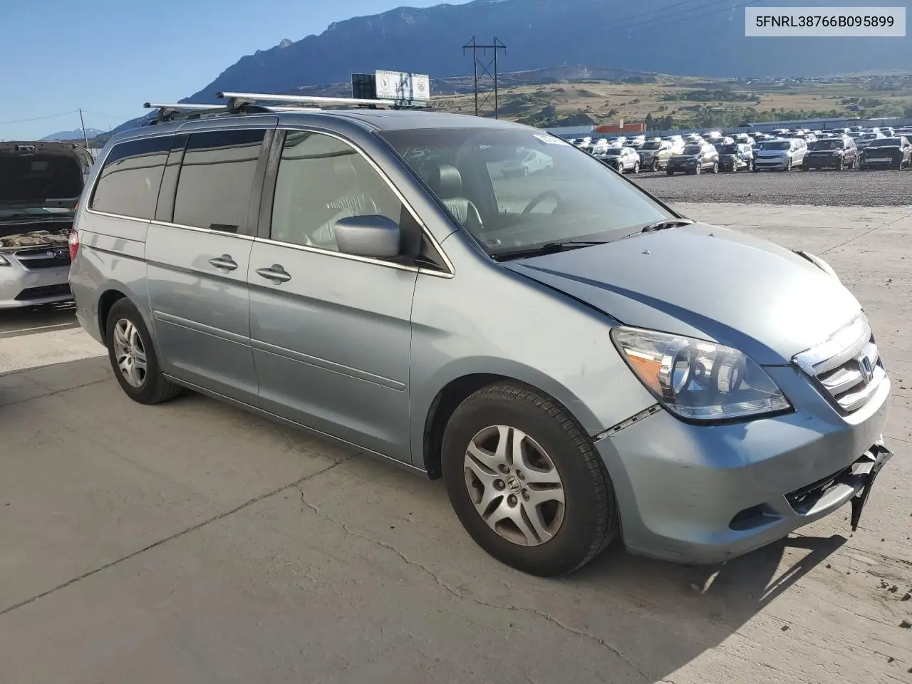 2006 Honda Odyssey Exl VIN: 5FNRL38766B095899 Lot: 55754105
