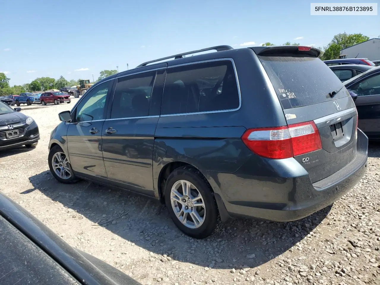 2006 Honda Odyssey Touring VIN: 5FNRL38876B123895 Lot: 56414355