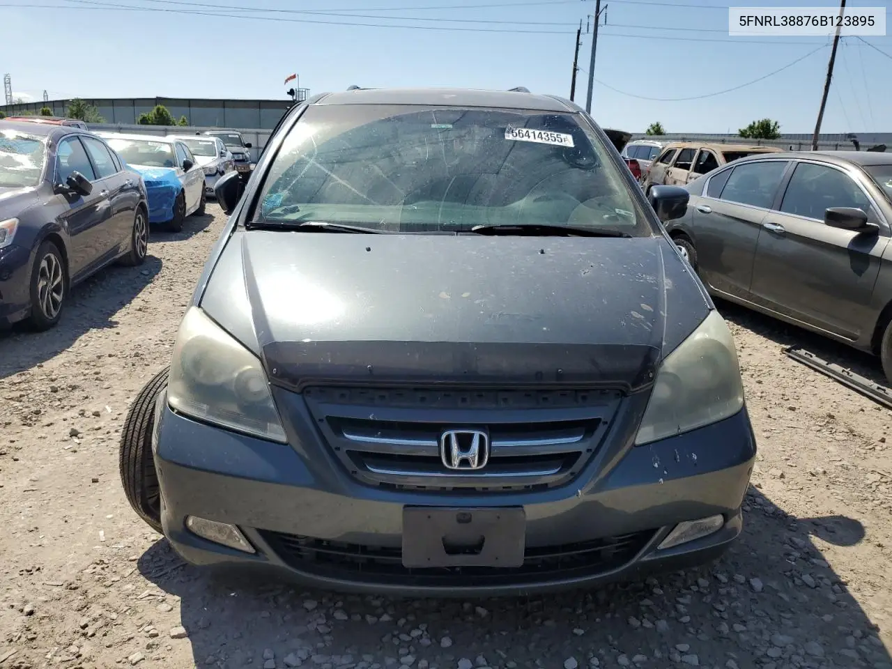 2006 Honda Odyssey Touring VIN: 5FNRL38876B123895 Lot: 56414355