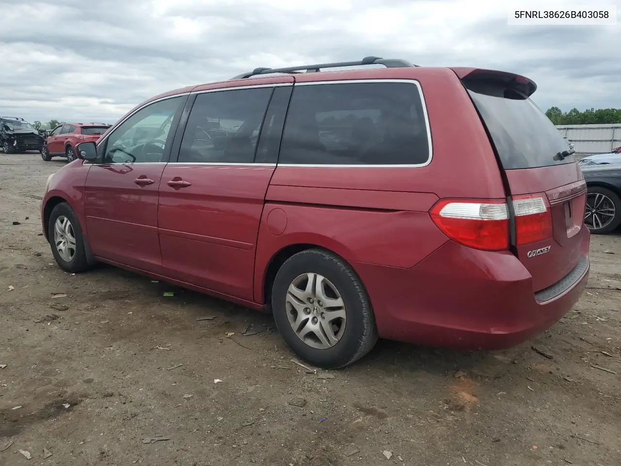 2006 Honda Odyssey Exl VIN: 5FNRL38626B403058 Lot: 56668815