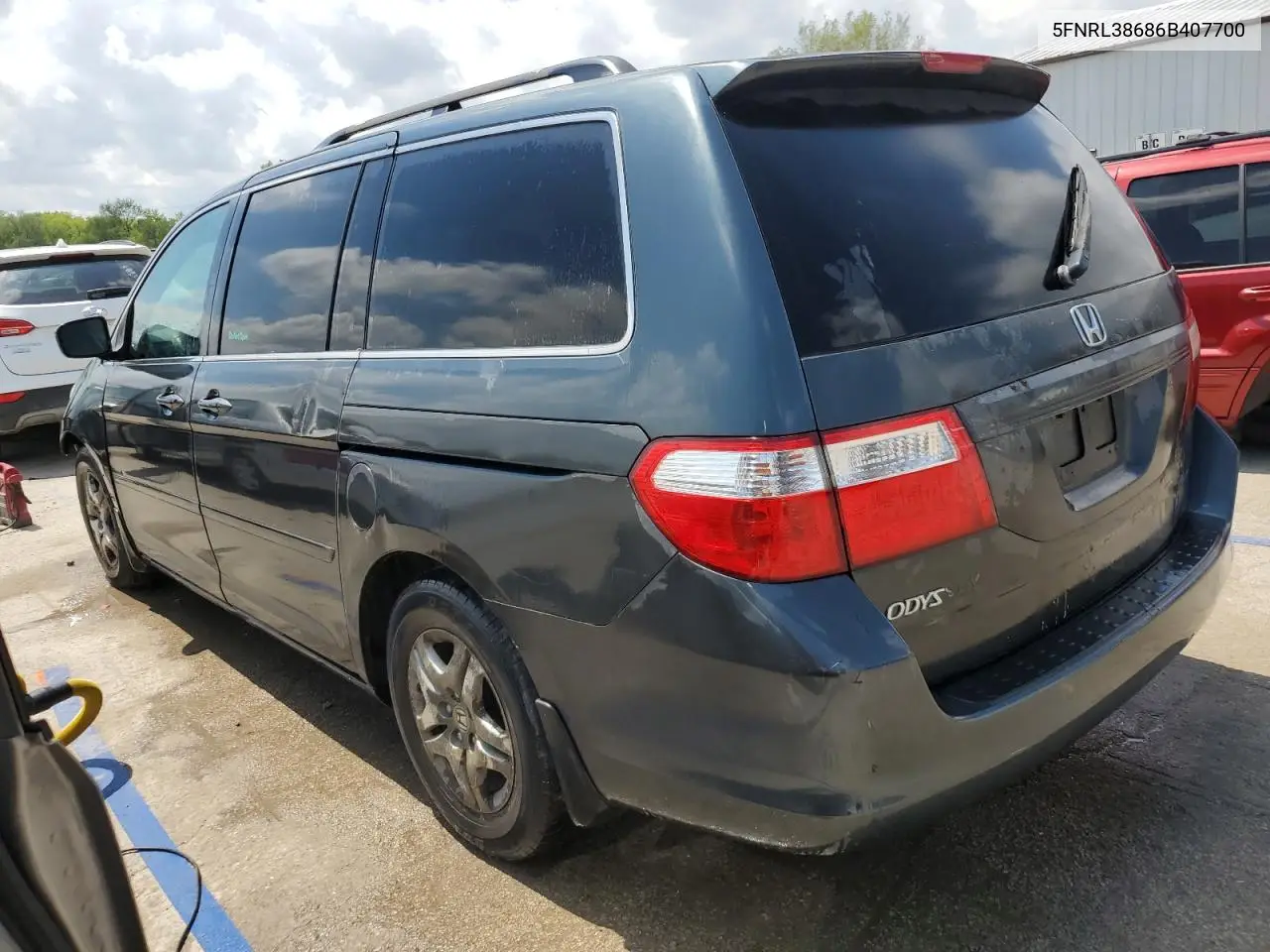 2006 Honda Odyssey Exl VIN: 5FNRL38686B407700 Lot: 56718085