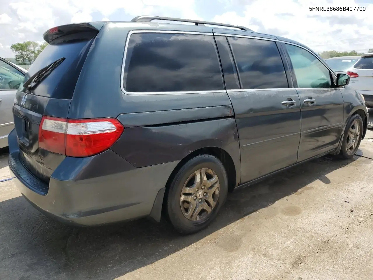 2006 Honda Odyssey Exl VIN: 5FNRL38686B407700 Lot: 56718085