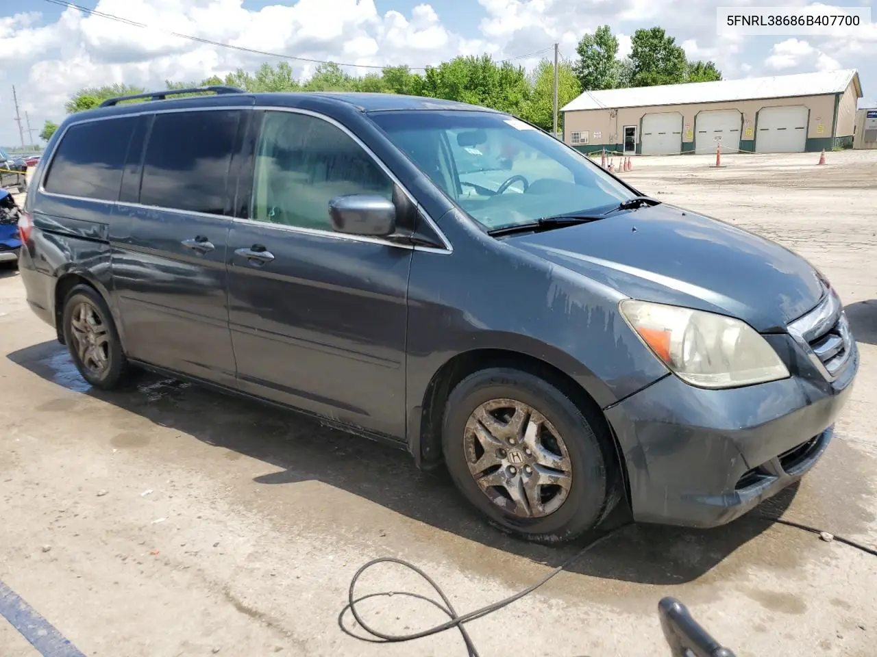 2006 Honda Odyssey Exl VIN: 5FNRL38686B407700 Lot: 56718085
