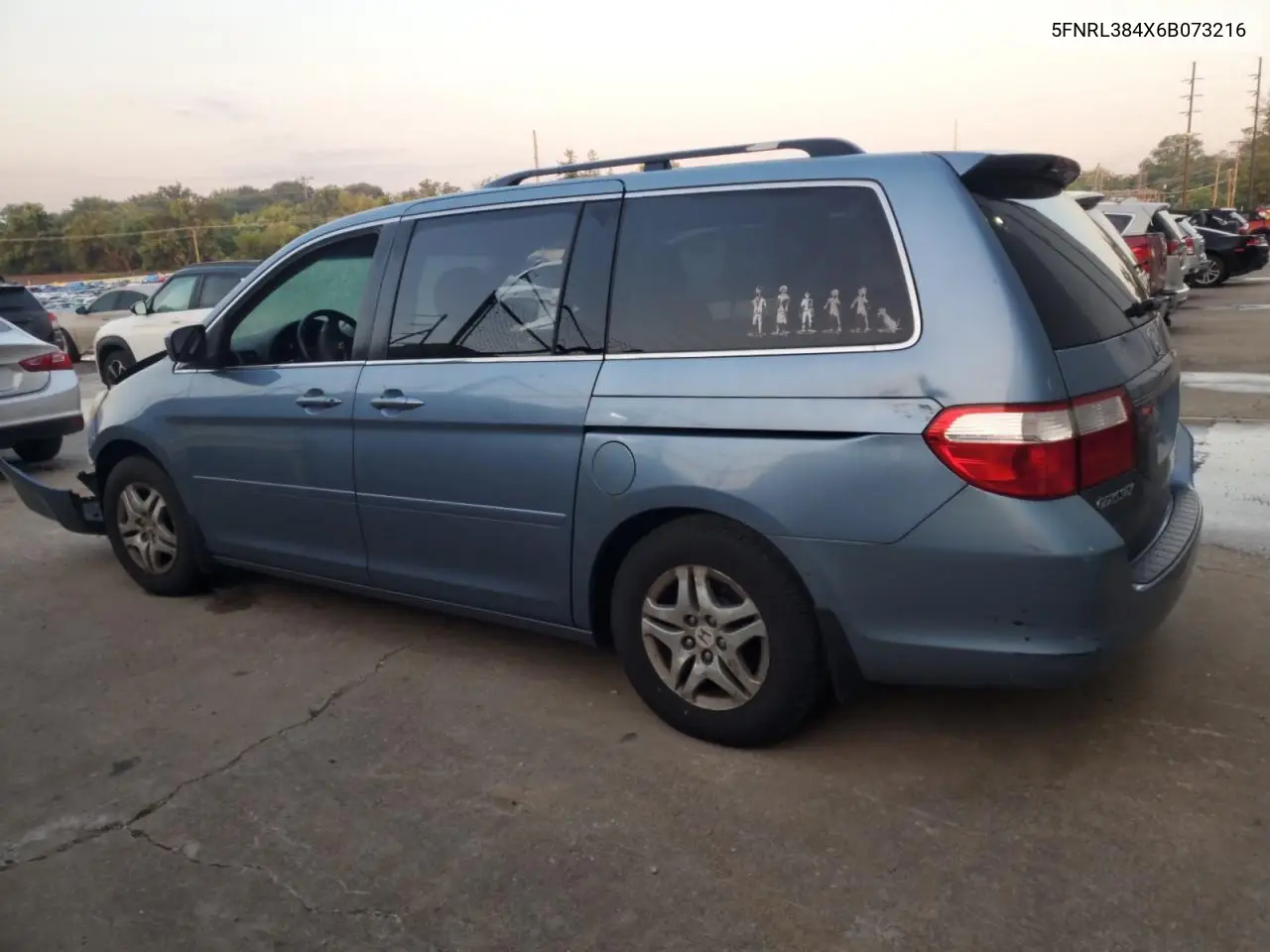 2006 Honda Odyssey Ex VIN: 5FNRL384X6B073216 Lot: 61671295