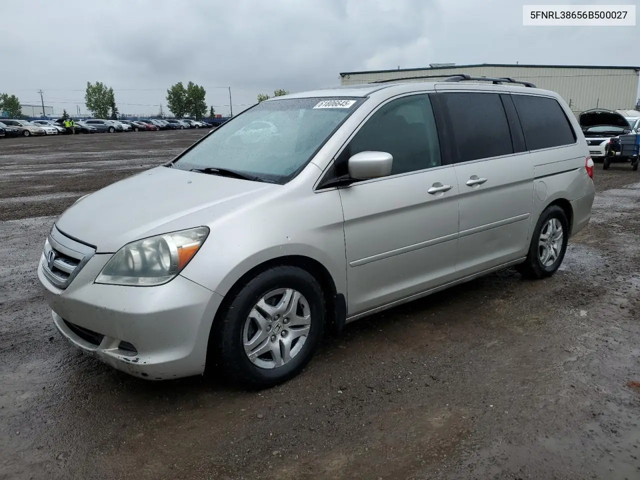 2006 Honda Odyssey Exl VIN: 5FNRL38656B500027 Lot: 61806645