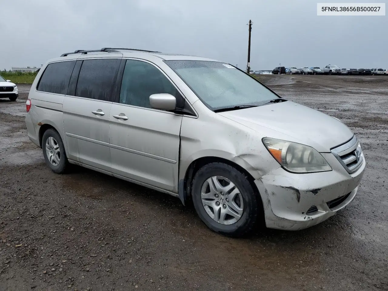 2006 Honda Odyssey Exl VIN: 5FNRL38656B500027 Lot: 61806645
