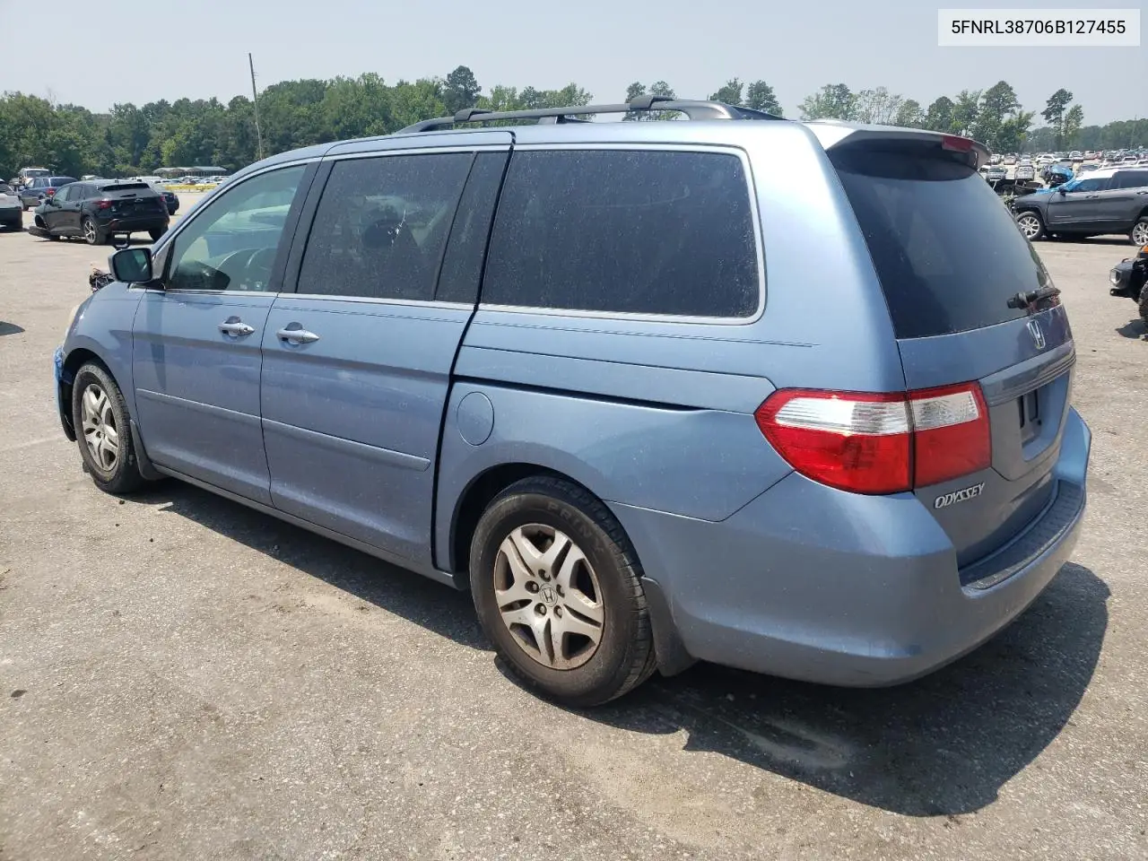 2006 Honda Odyssey Exl VIN: 5FNRL38706B127455 Lot: 62310615