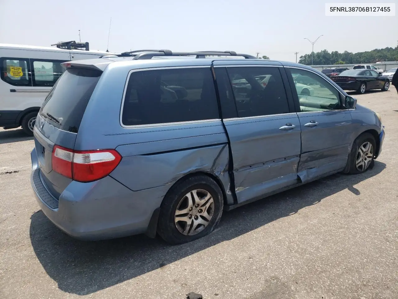 2006 Honda Odyssey Exl VIN: 5FNRL38706B127455 Lot: 62310615