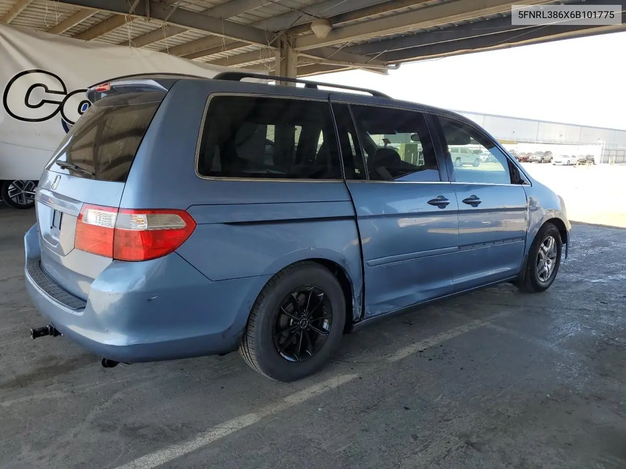 2006 Honda Odyssey Exl VIN: 5FNRL386X6B101775 Lot: 62431165